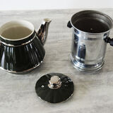Old coffee maker sultana in green porcelain