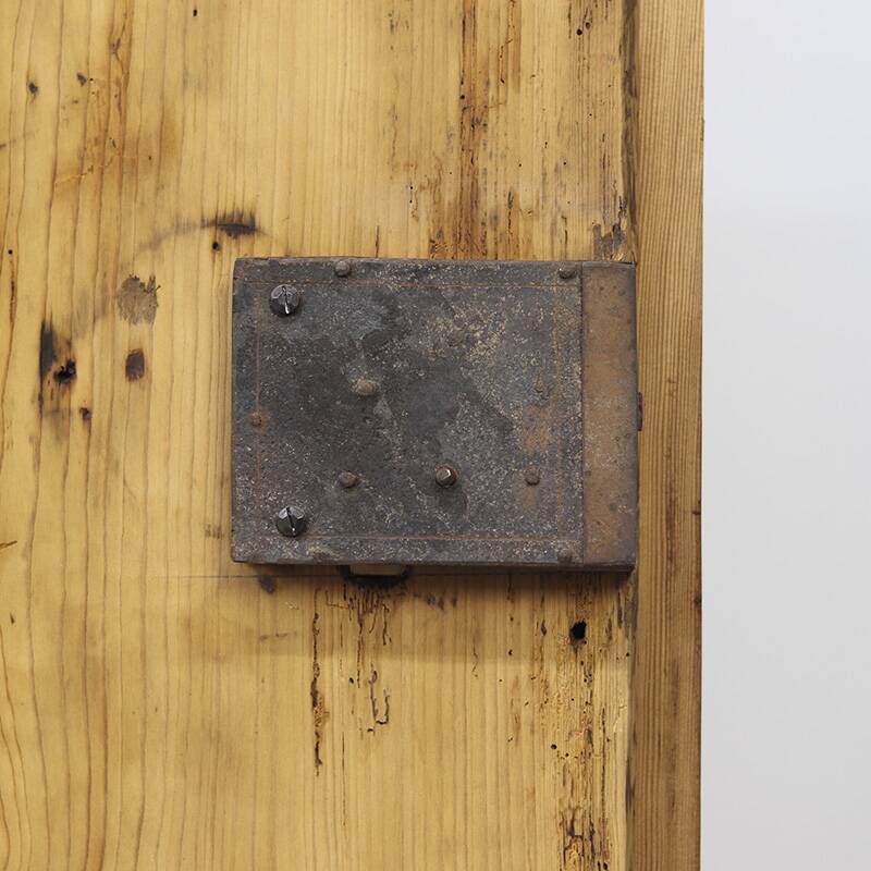 Folk art painted wedding cabinet