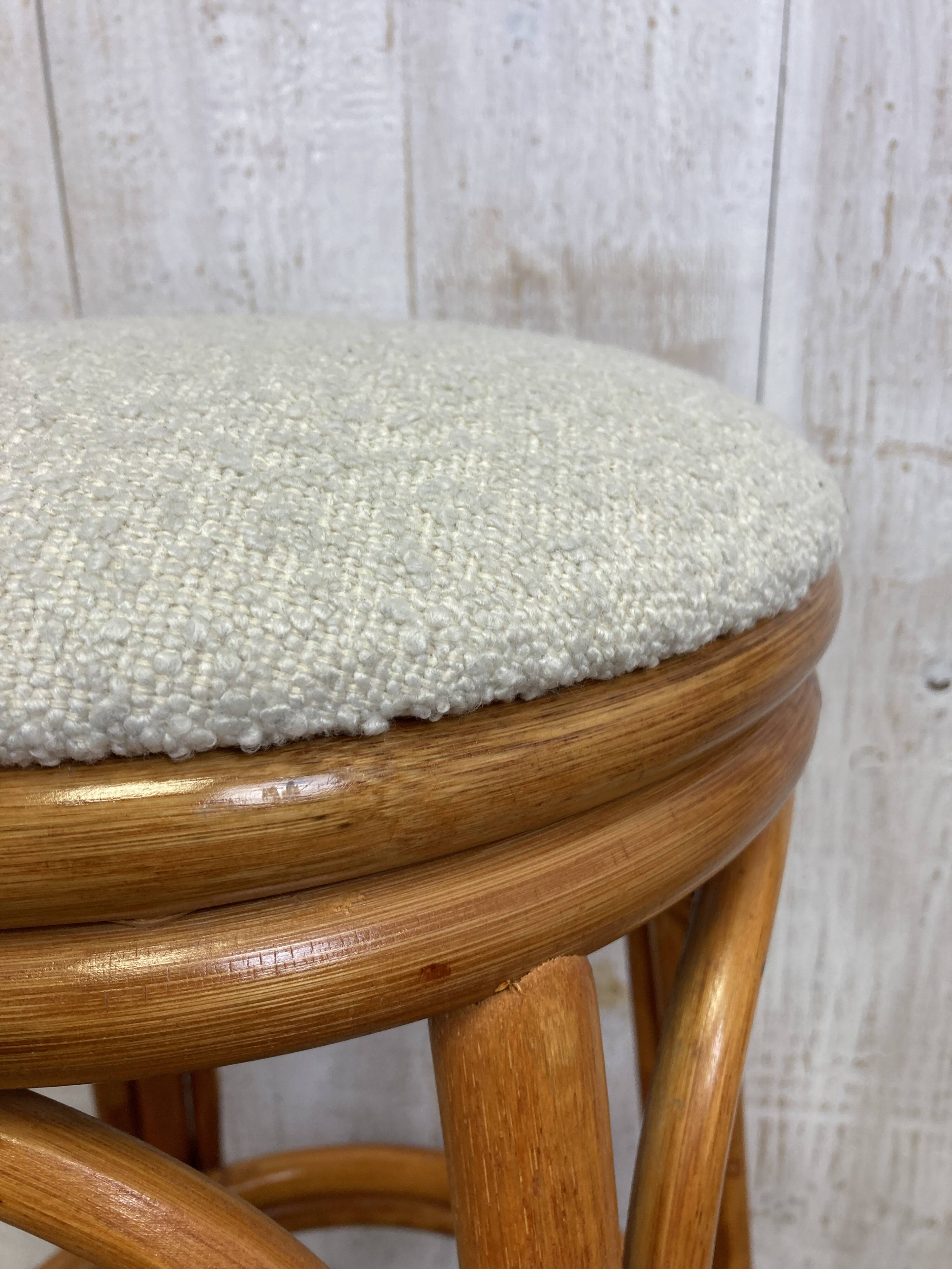 Rattan bar stool