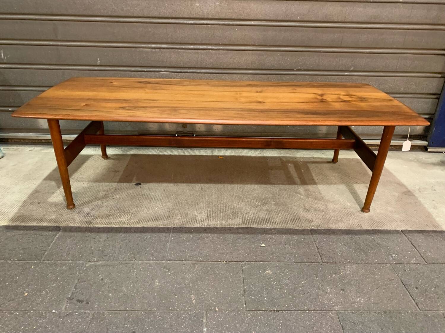 Large Scandinavian teak coffee table