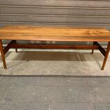 Large Scandinavian teak coffee table