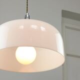 Space Age White Pendant Lamp from Guzzini, 1960s