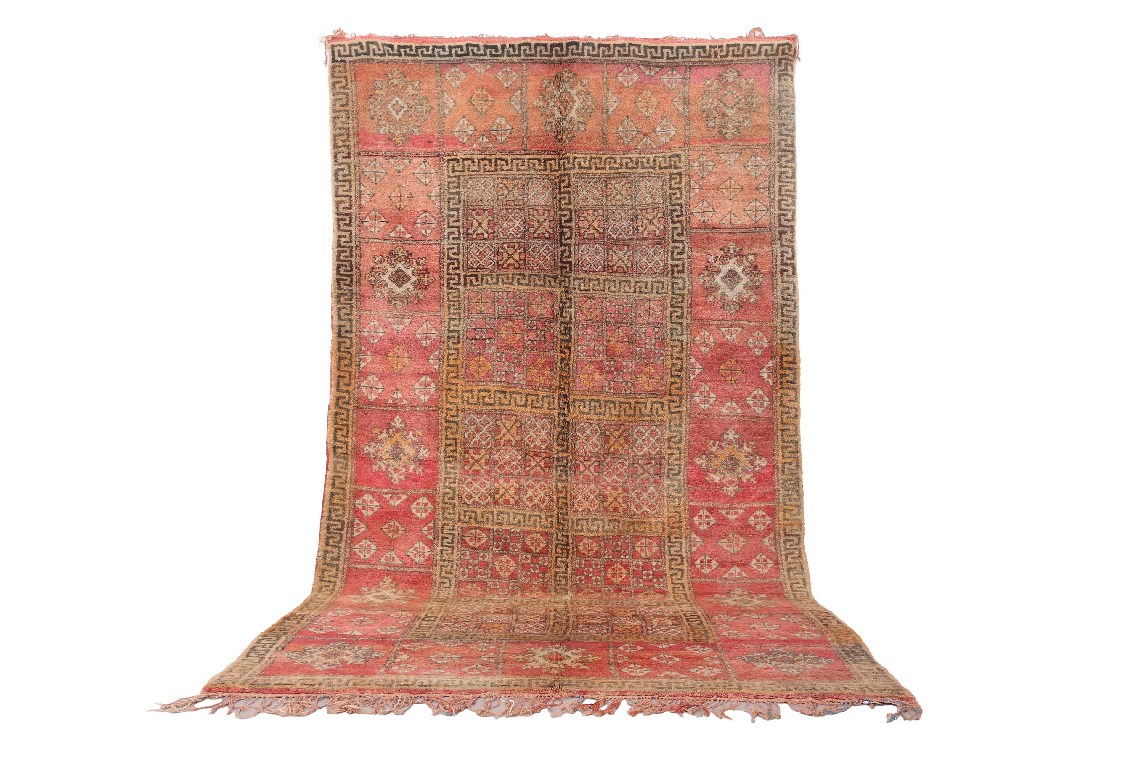 Tapis marocain vintage fait main 177 x 321 cm - Tapis berbère marocain - Tapis en laine