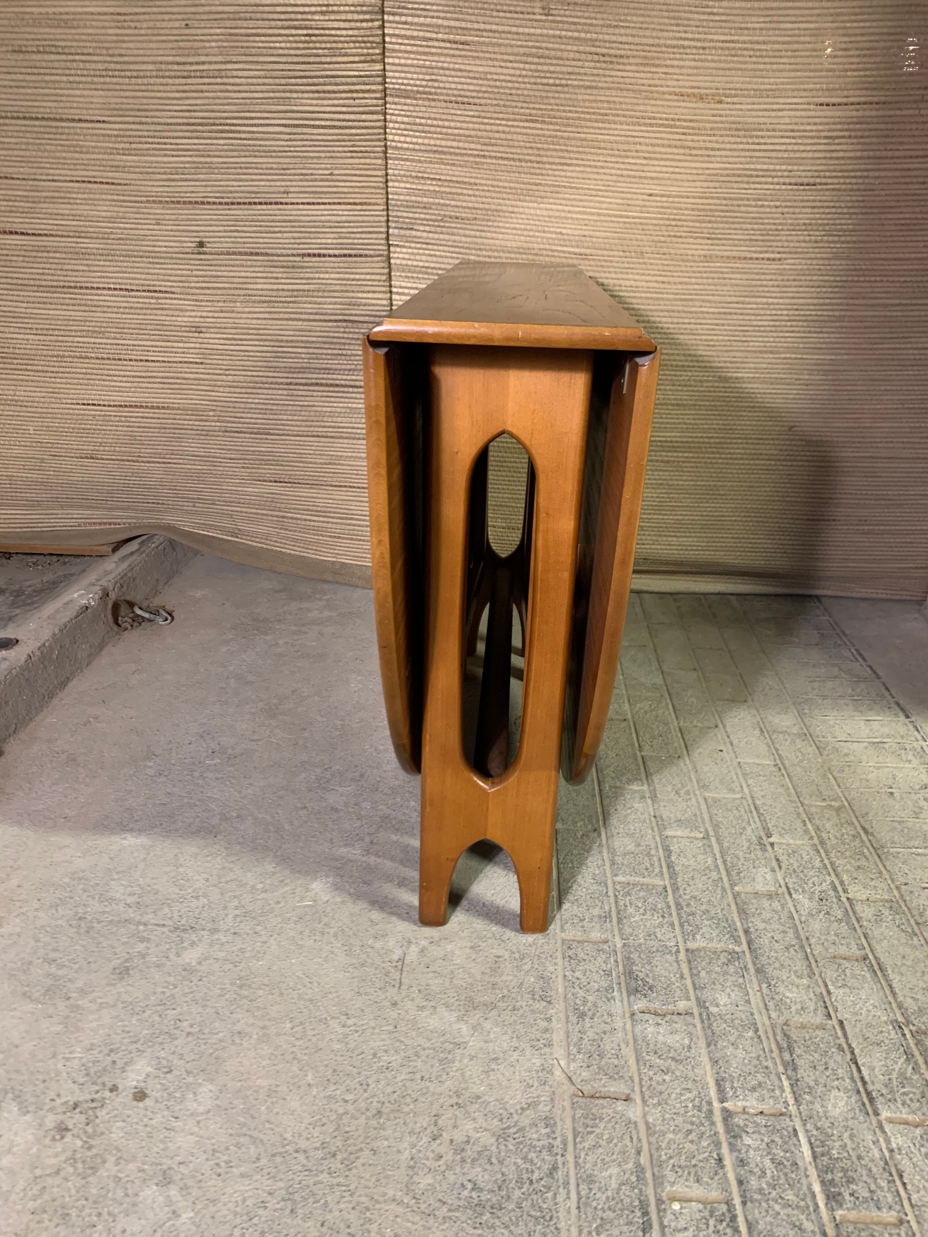 Teak flap table Scandinavian style