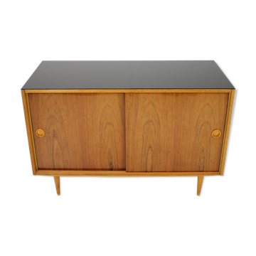 Mid-century upcycled cabinet on high gloss, 1960's