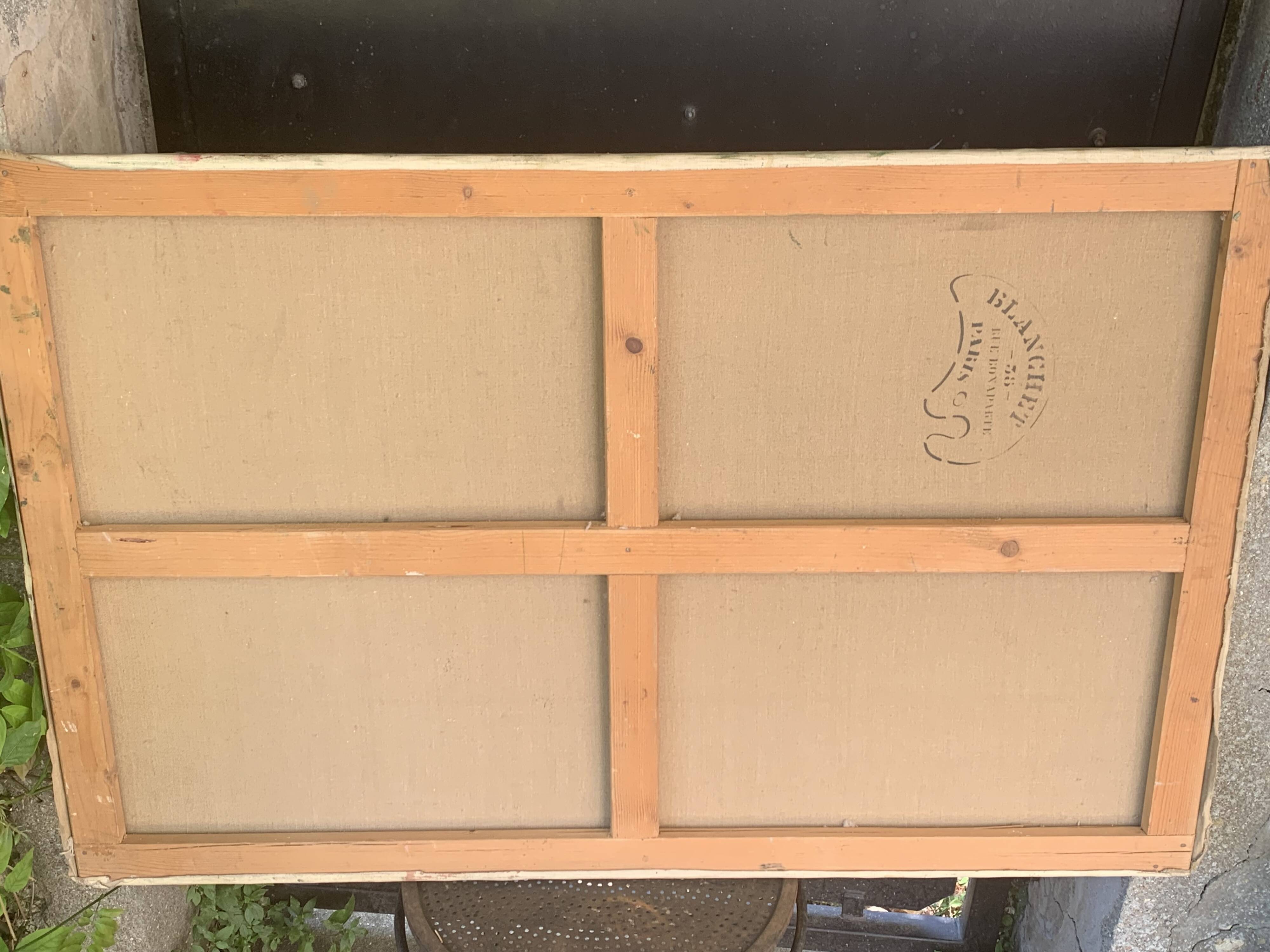 Large painting of shells, cabinet of curiosities, sign, vintage