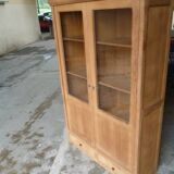 MD bookcase in stripped oak