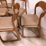 Following 5 chairs "sled" Baumann