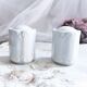Salière poivrier porcelaine blanche