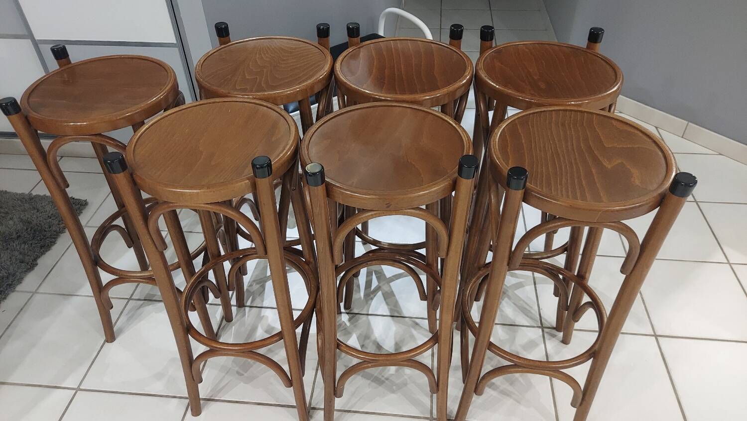 Suite of 7 Bistro Bar Stools