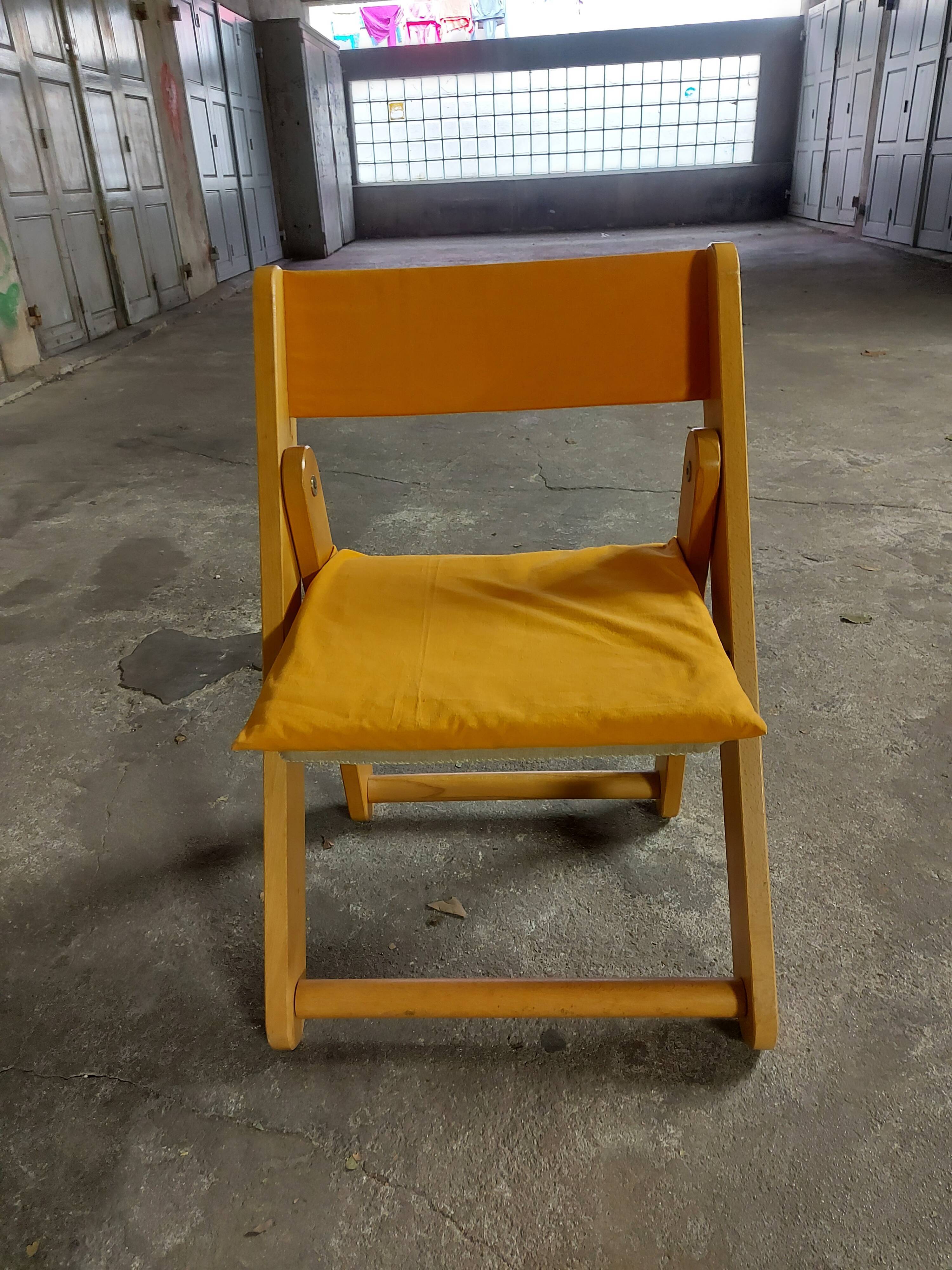 Vintage 80'S folding chair by Gillis Lundren for Ikea