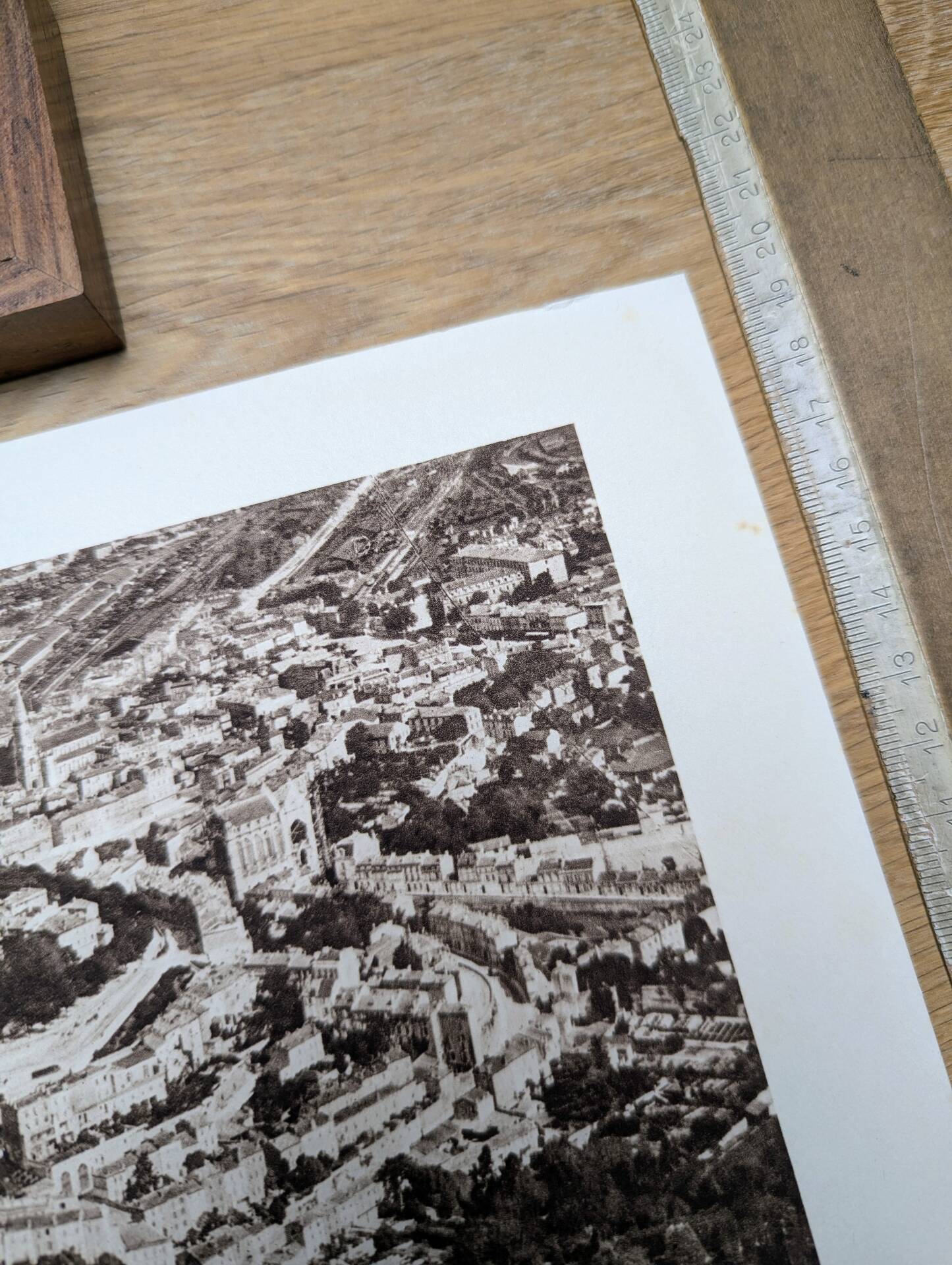 Angoulême, Charente, photo print from 1942.