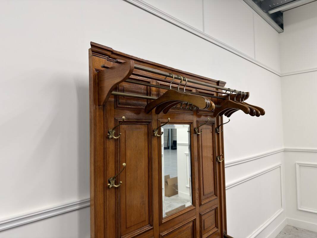 Classic English Wardrobe Coat Rack