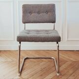 Fauteuil de bureau vintage rénové, Cantilever au pied luge