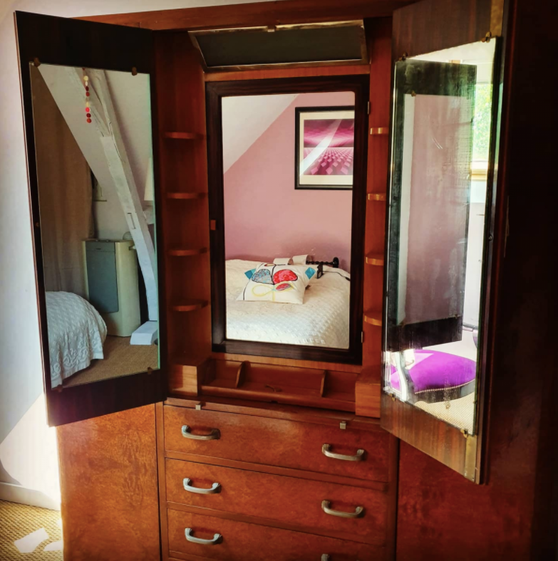 Armoire coiffeuse époque art-déco des années 30
