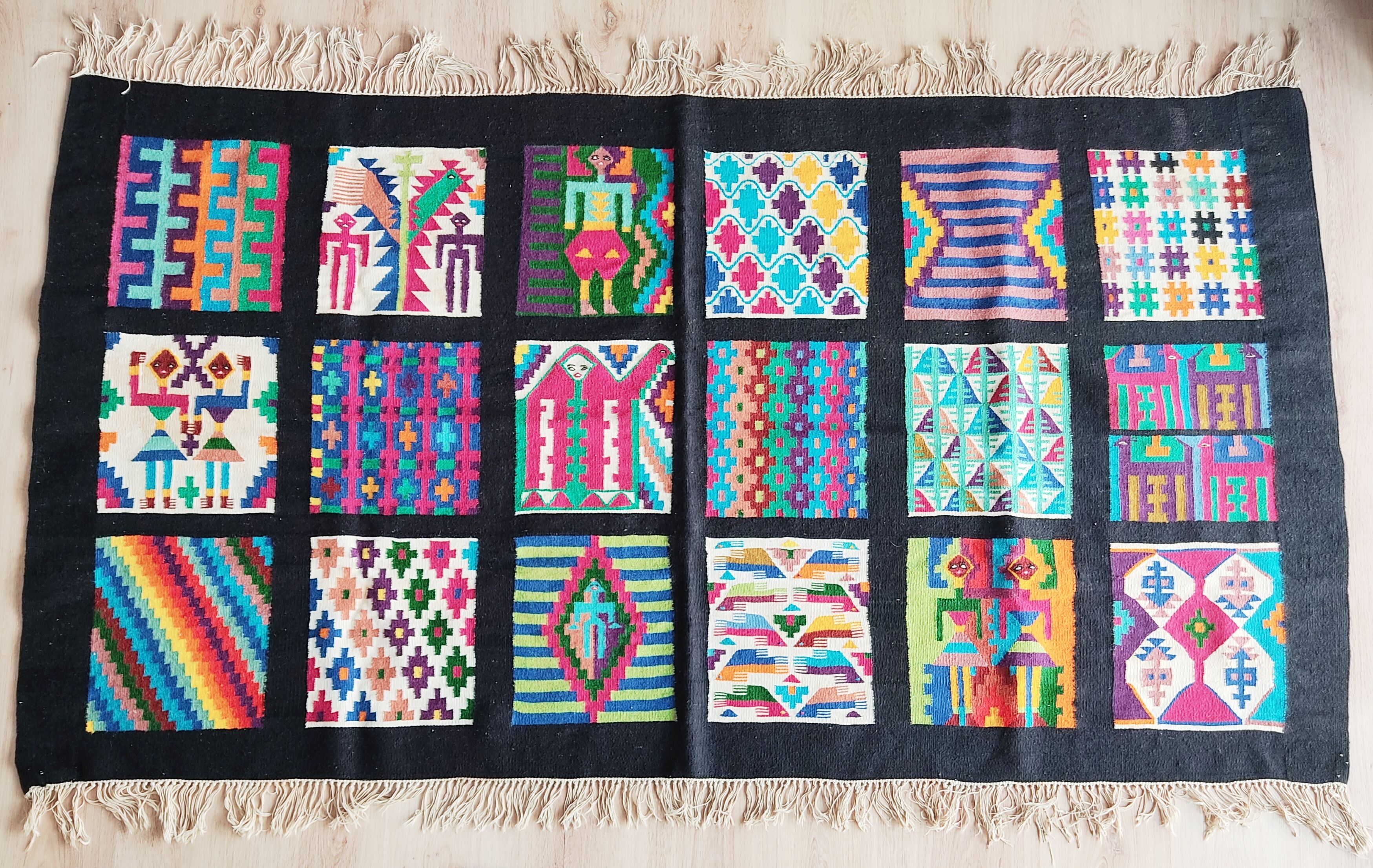Vintage carpet South America 107 x 194 cm