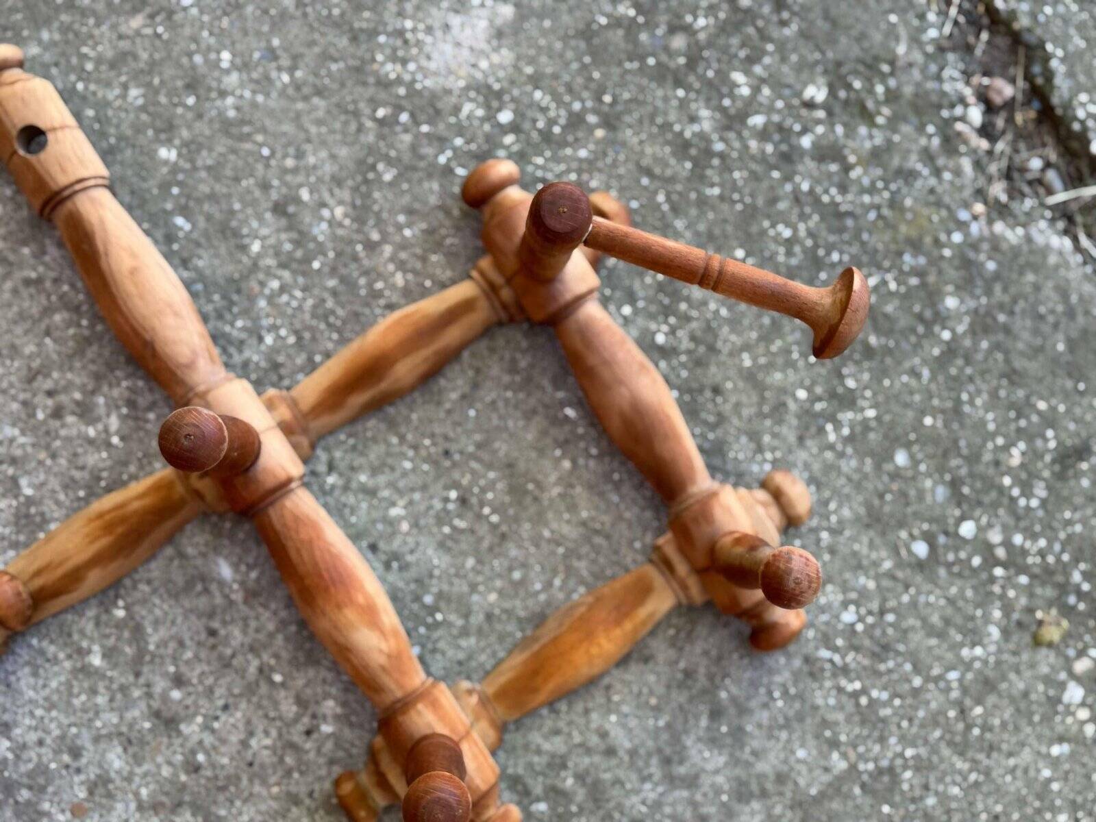Wall mounted coat rack, 1930s