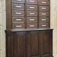 Notary's furniture from the early 20th century in oak with its cardboard box.