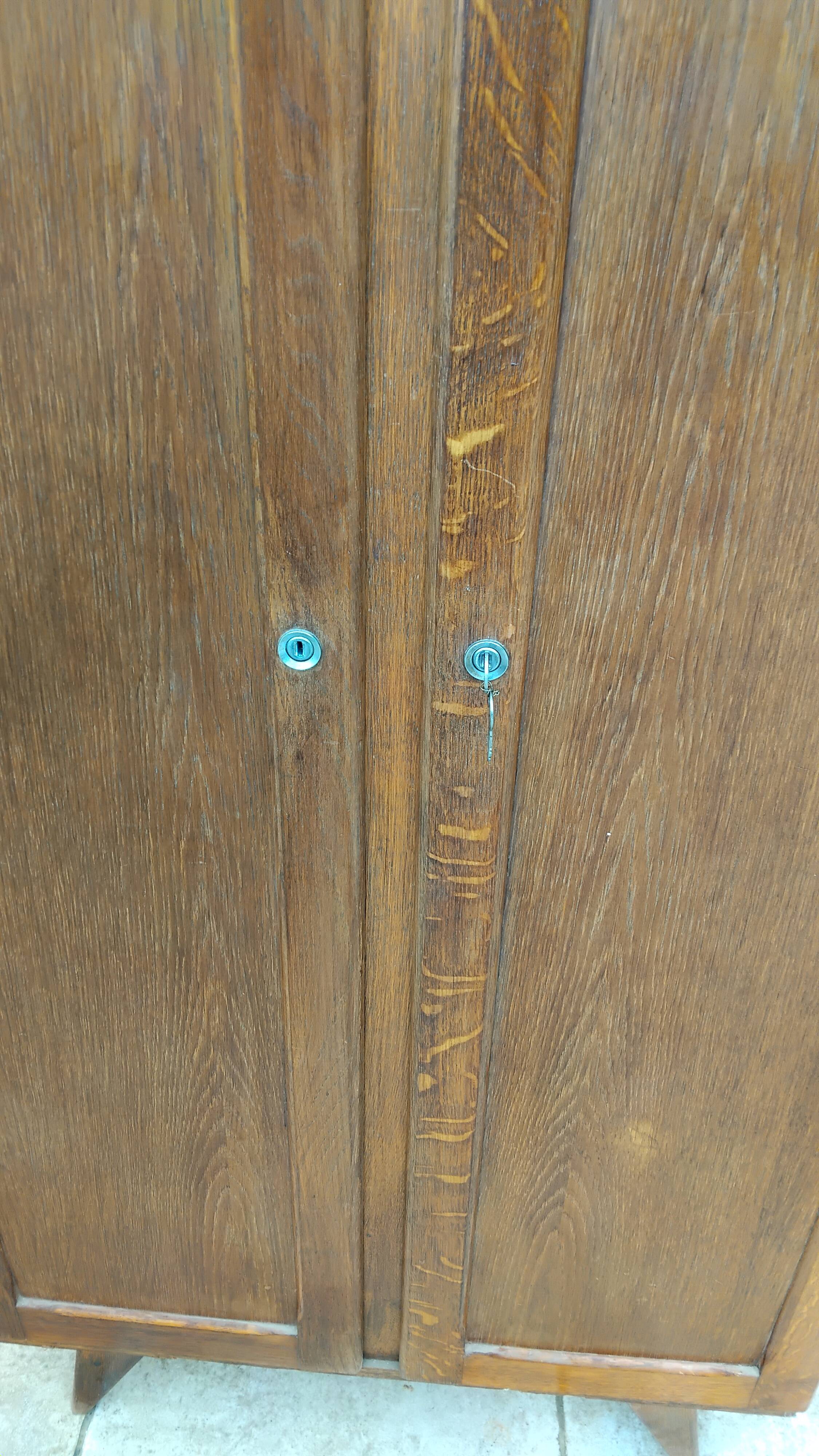 Old small double vintage wardrobe
