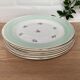 Set of 6 flat plates l'Amandinoise