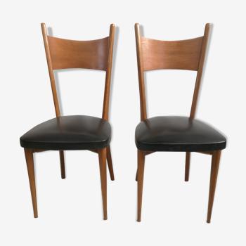 Pair of teak chairs 1950