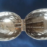 Vintage silver metal nut cracker
