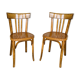 Pair of bistro chairs #43 by Baumann, circa 40/50