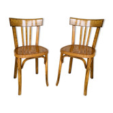 Pair of bistro chairs #43 by Baumann, circa 40/50