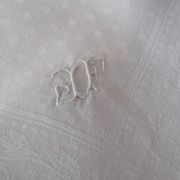 Nappe damasé et serviettes