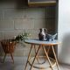 Extra roundtable in vintage rattan 50s