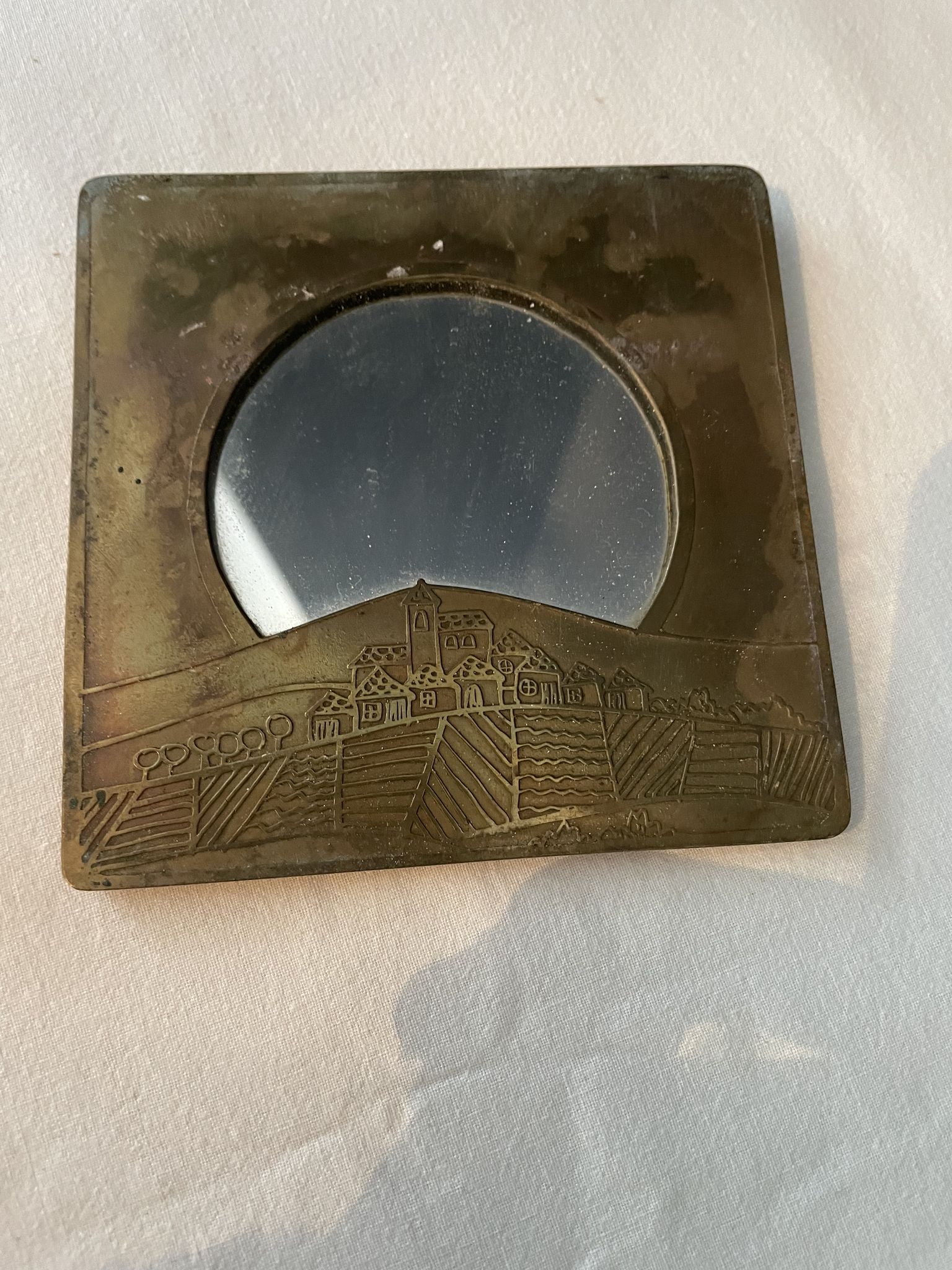 Miroir en laiton