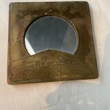 Brass mirror