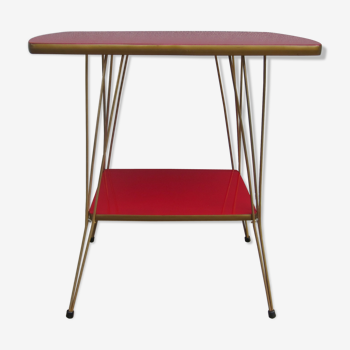 Table d'appoint desserte pied Eiffel et formica