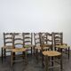 Séries de 8 chaises paillées