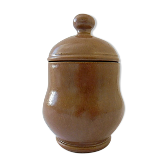 Glazed stoneware tobacco pot