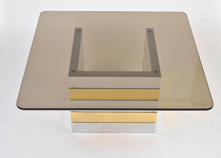 Low brass & chrome table