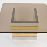 Low brass & chrome table