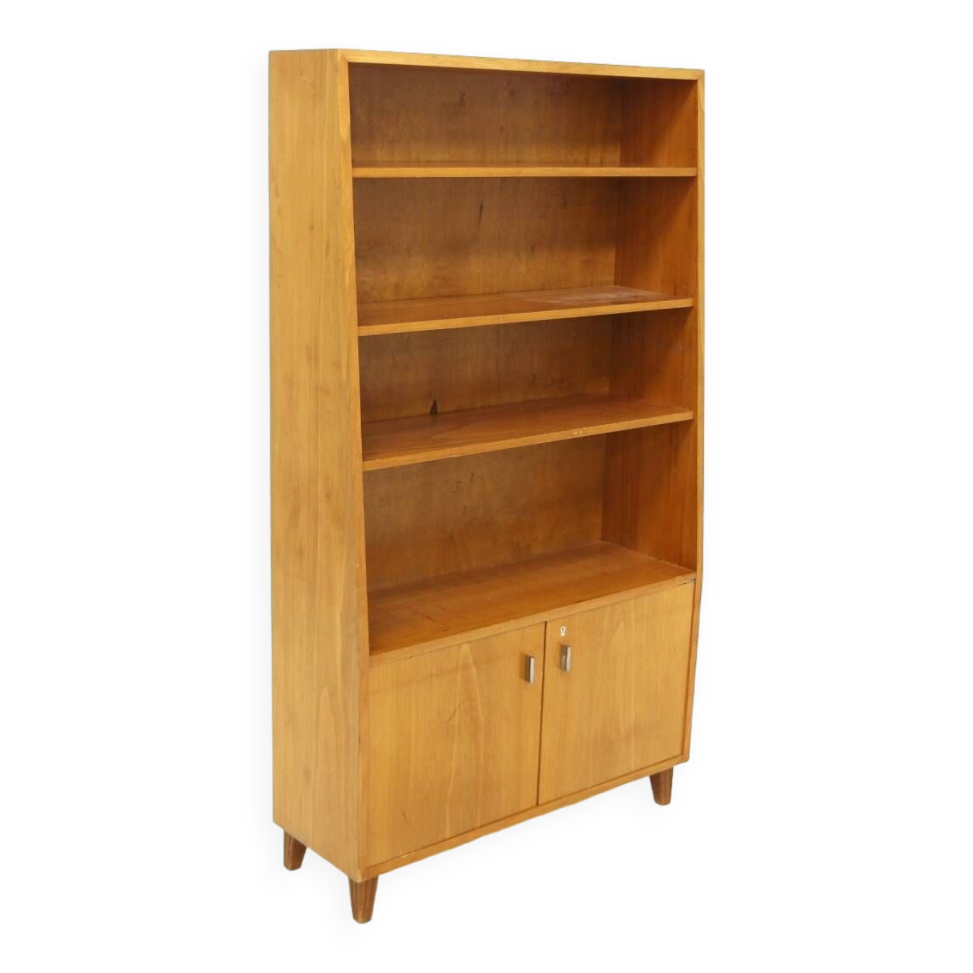 Scandinavian elm bookcase, Sweden, 1960