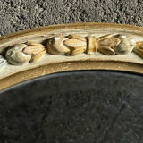 Beveled mirror plaster decoration knots and leaves