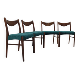 1960s Arne Wahl Iversen Set of Four Dining Chairs for Glyngøre Stolefabrik, Denmark