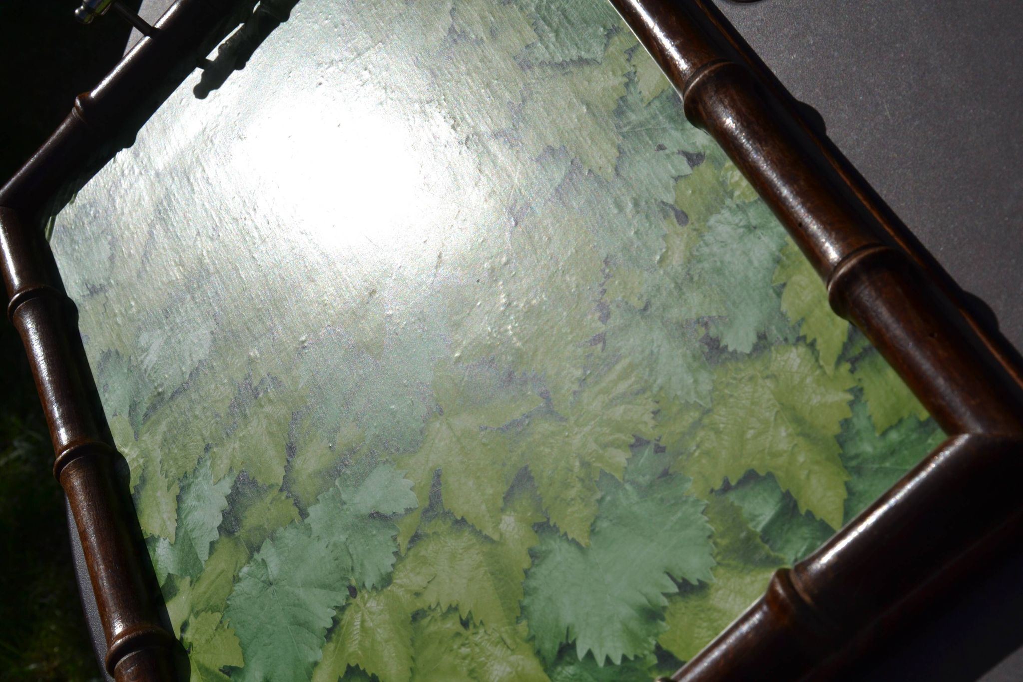 Wooden plateau imitation bamboo