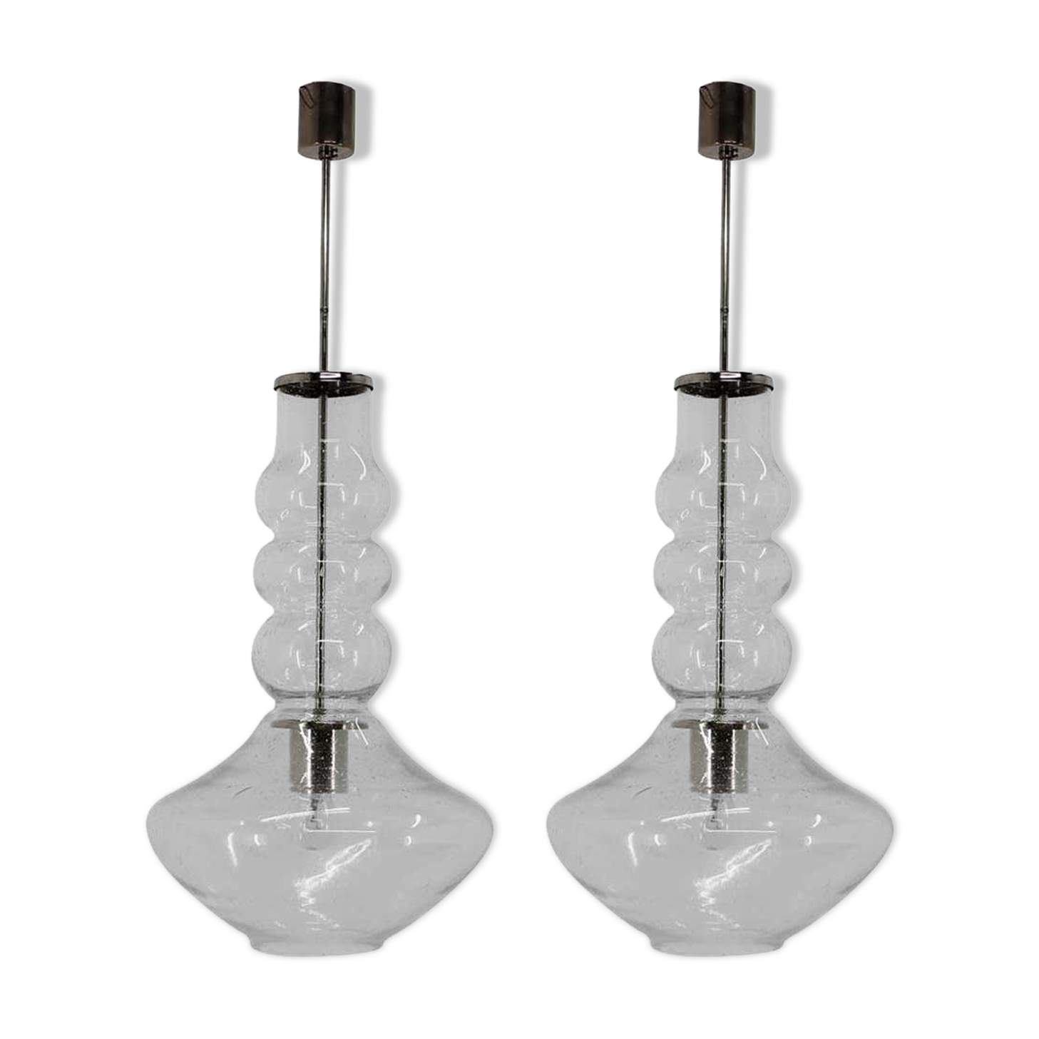 Pair of hanging lamps, 1960s