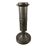 Antique pewter candle holder