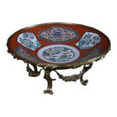 Large Imari porcelain bowl with bronze mount, Japan – late 19th century