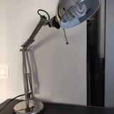 Articulated desk lamp chrome metal workshop style