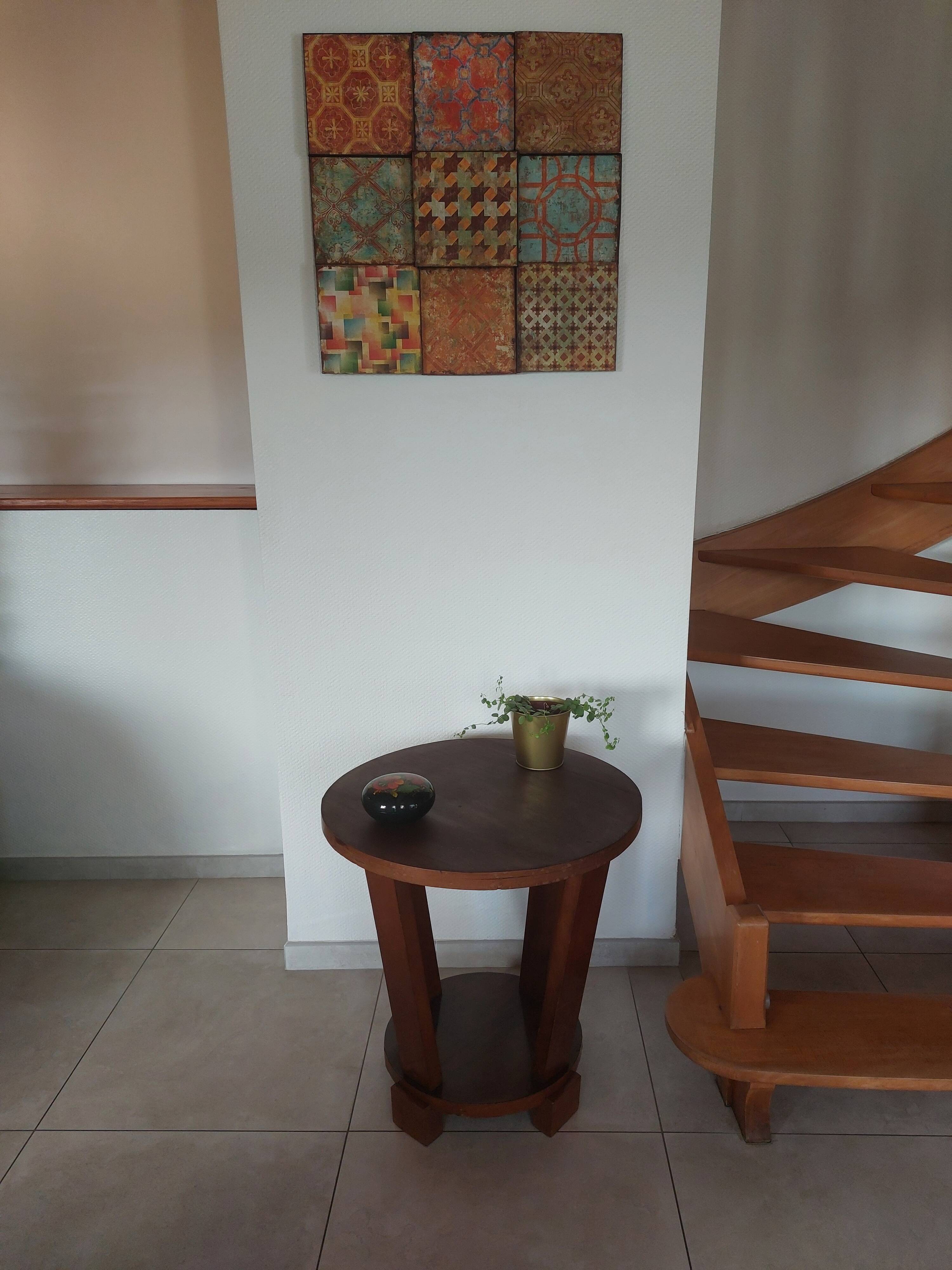 round Art Deco side table