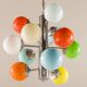 Italian Space Age colorful sputnik glass chandelier, 1970s