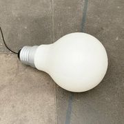 Bulb lamp, bulb on a stand or German suspension in mid-century space style by Ingo Maurer for M Design, 1960s.