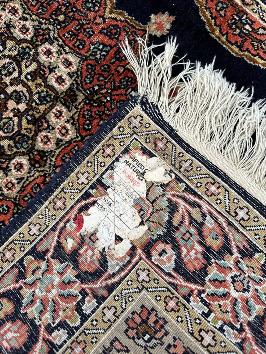 Persian silk rug