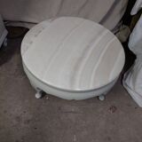 ROUND COFFEE TABLE WITH MARBLE TOP